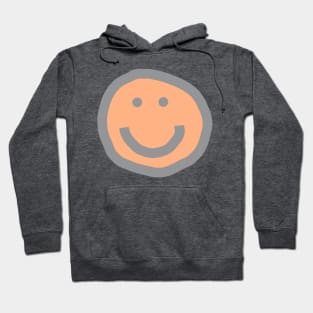 Smiley Face Peach Fuzz Pantone Color of the Year 2024 Hoodie